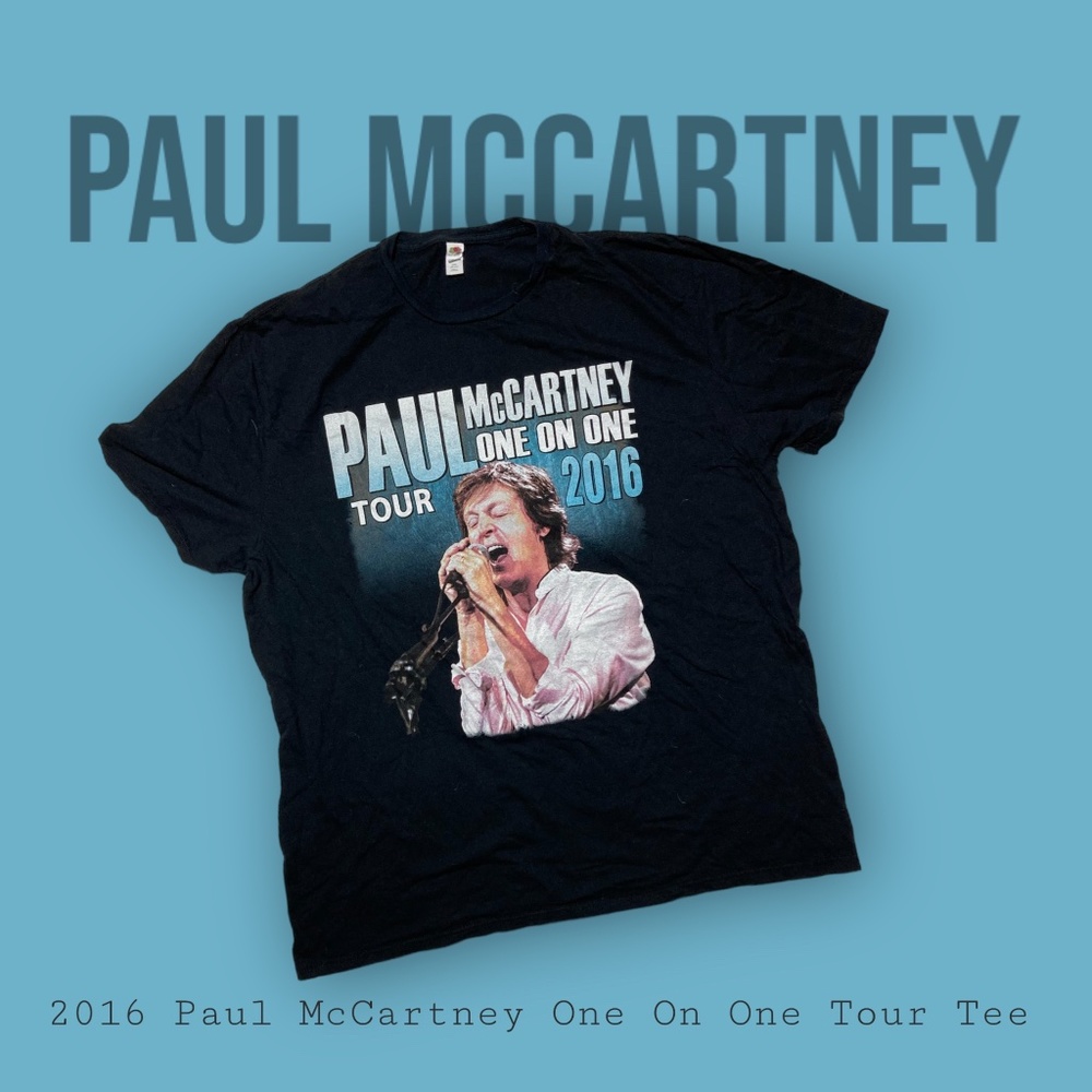 Paul McCartney 2016 one on one tour tee